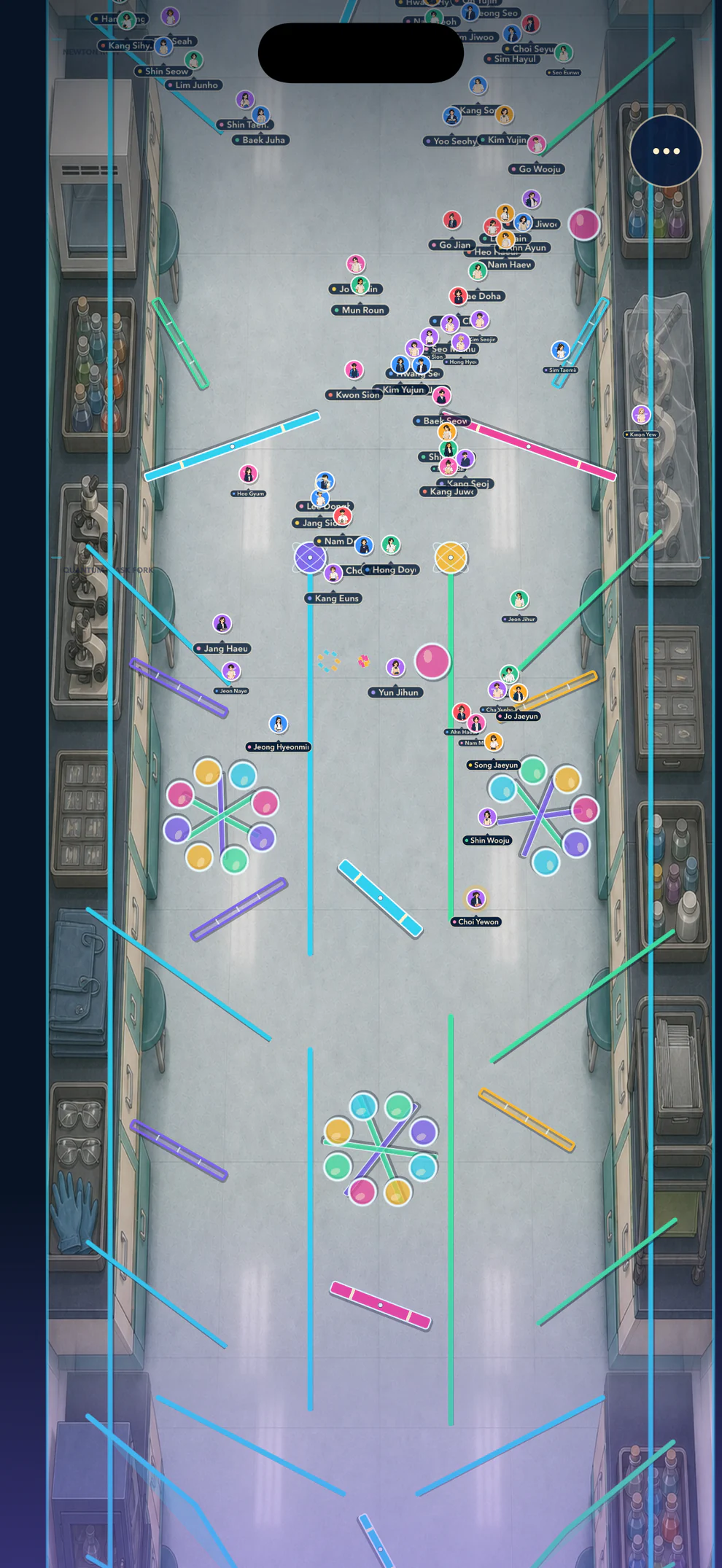 A live K-Picker Marble Run with 100 fictional student racers.